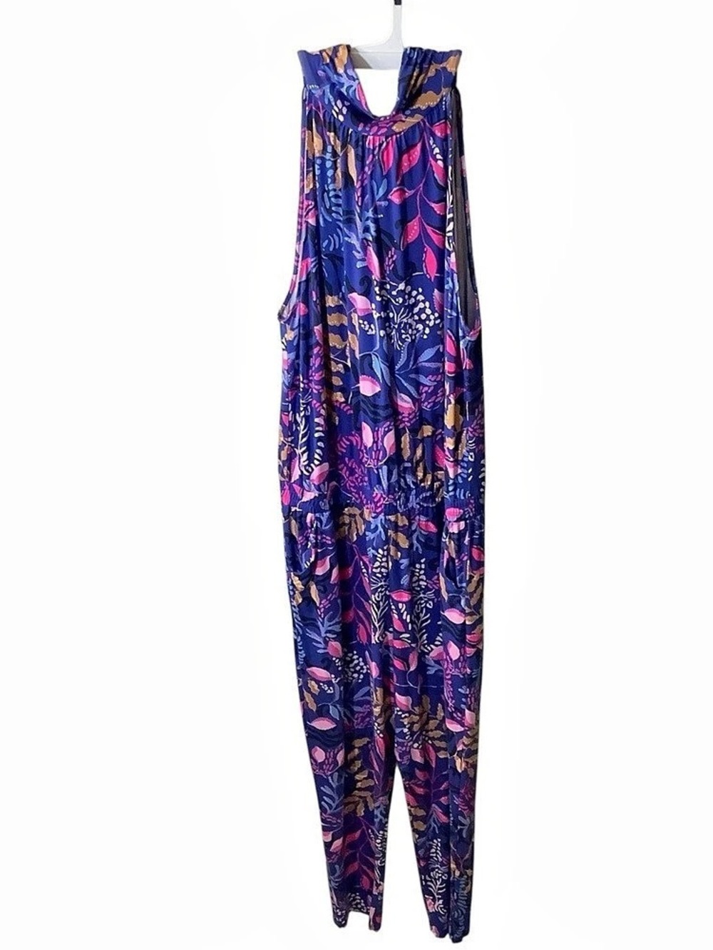 Lilly Pulitzer Wyota Jumpsuit Floral Blue & Pink